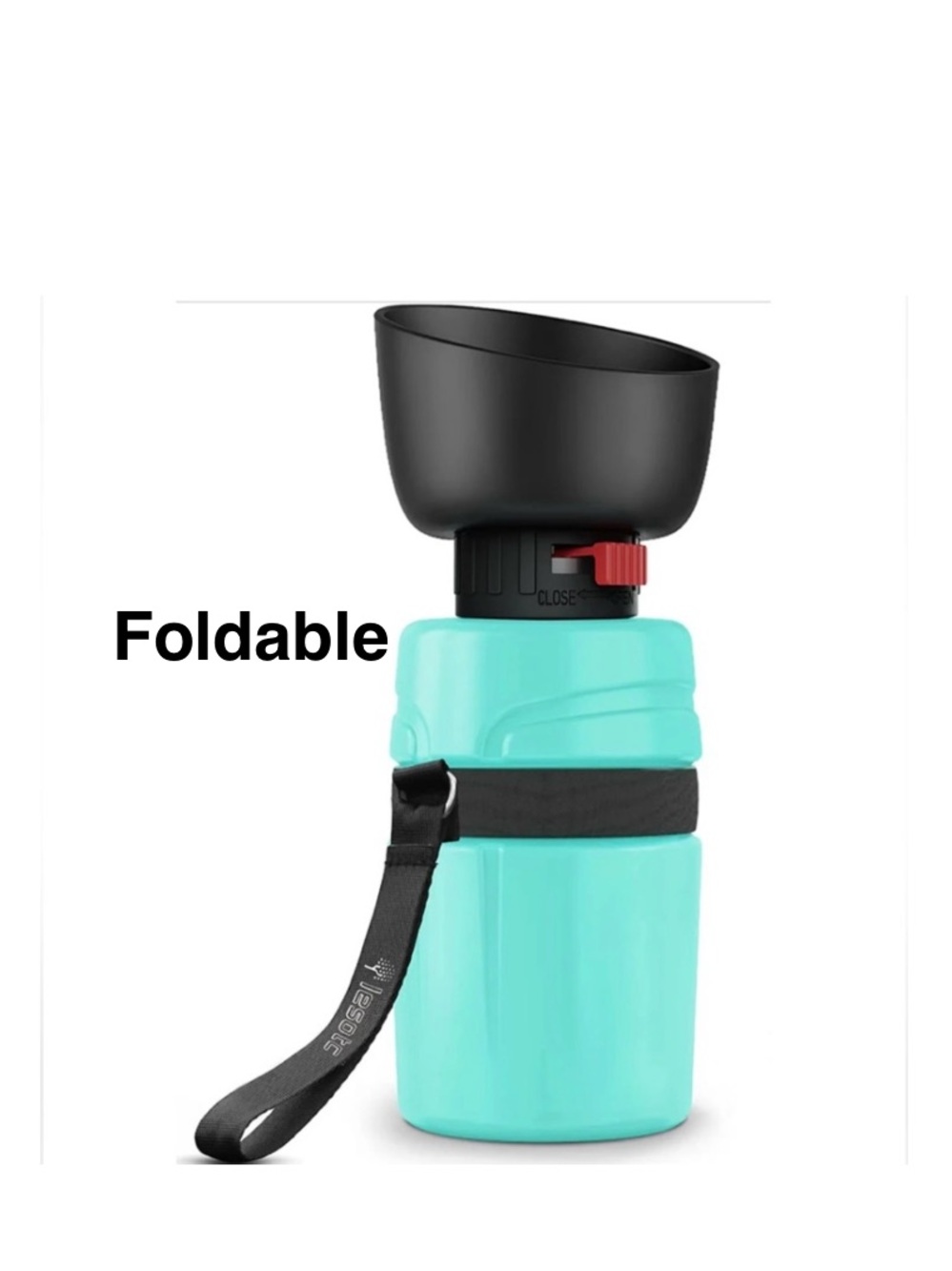 FOLDABLE DOG WATER BOTTLE-2ND GEN light blue ⭐️⭐️⭐️⭐️